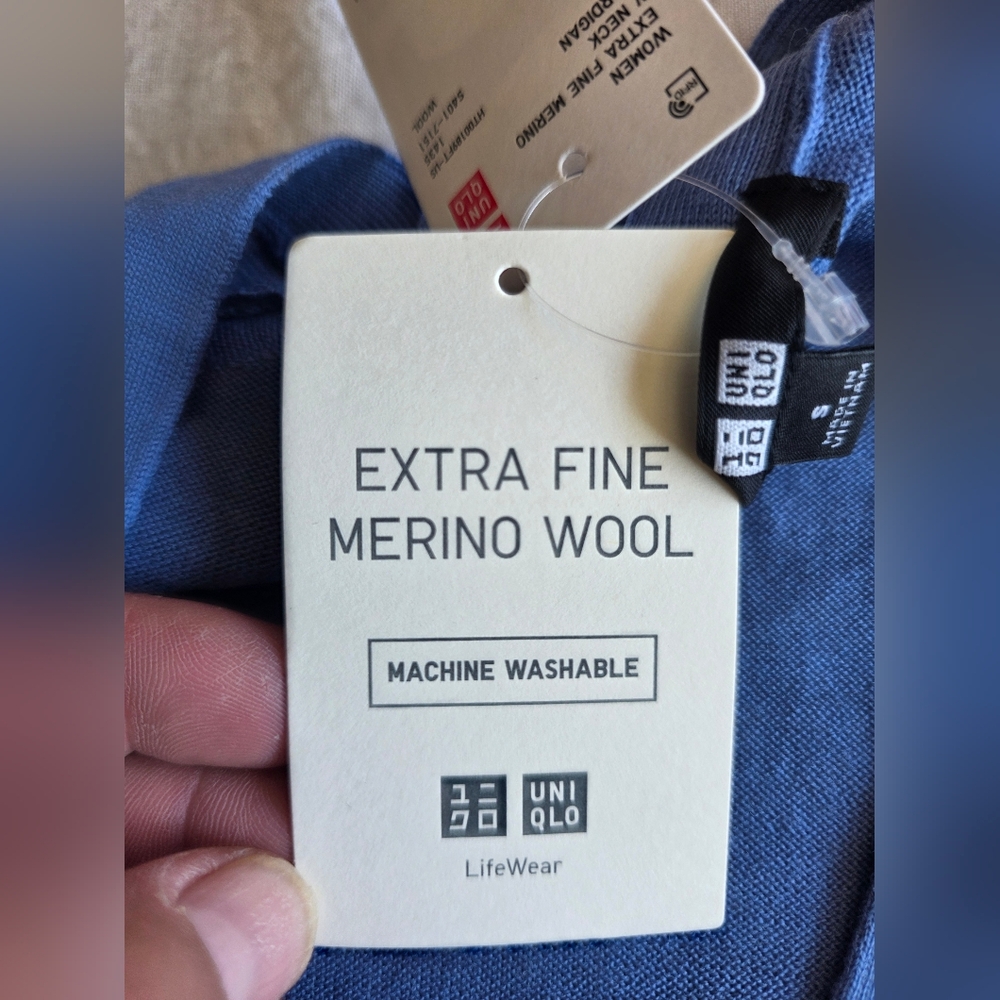 Uniqlo NWT Wool Cardigen Sz S - Picture 3 of 5
